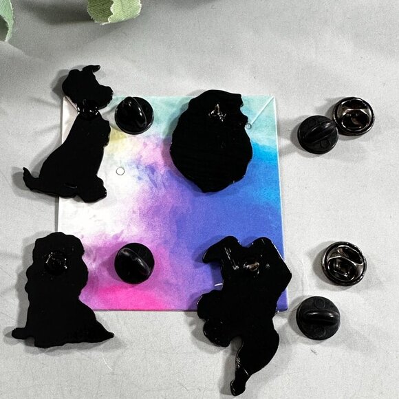 Lady Tramp Dog Lapel Pin Collar Brooch Badge Accessories Jewelry Gift Pin - Picture 2 of 4